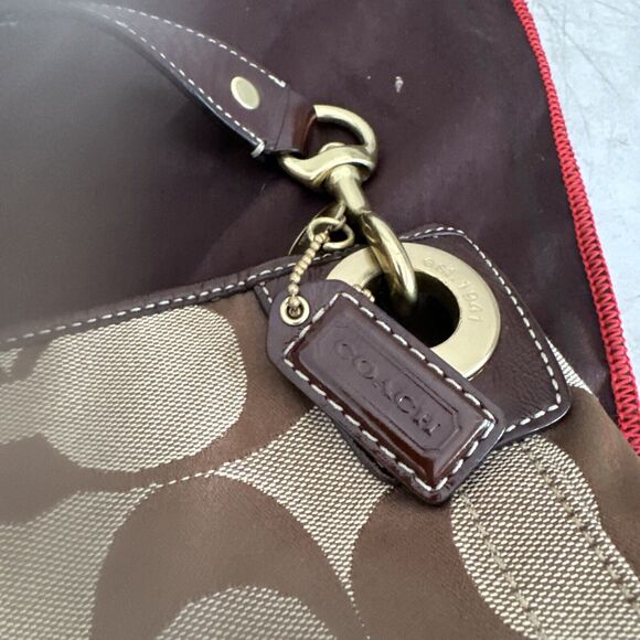 Coach 10627 Black Gray Jacquard Signature Canvas Bucket Bag Tote Purse - Picture 13 of 16